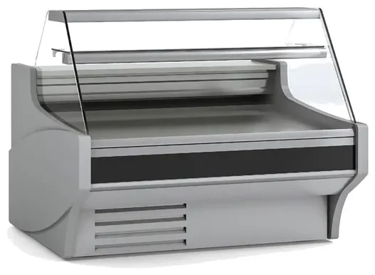 Vitrine horizontale statique froid positif -1/+5 °c avec vitre droite et réserve - 1525x800x1235 mm Livraison Gratuite