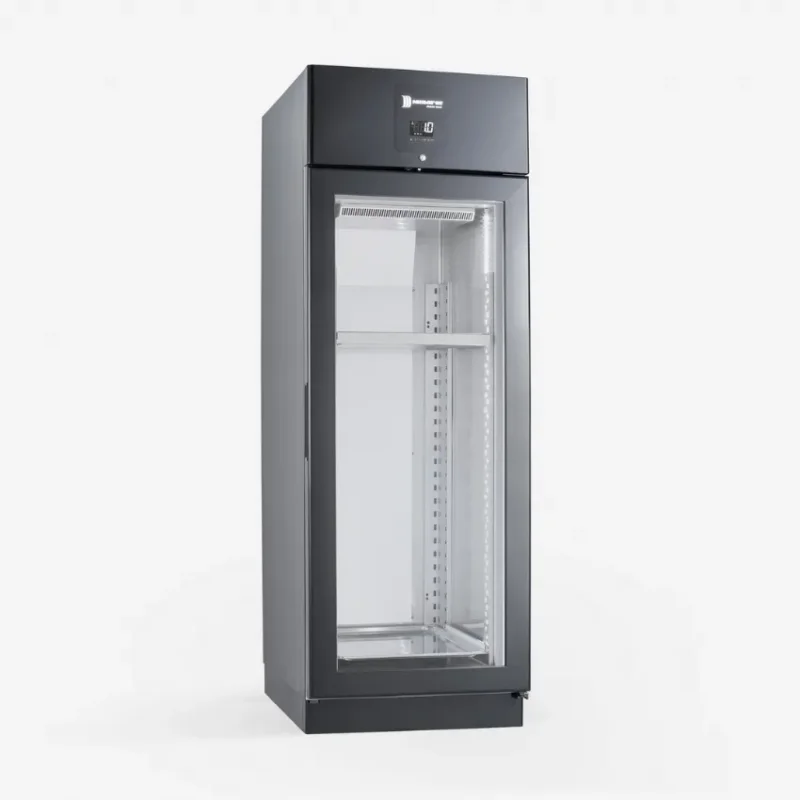 Seulement Aujourd’hui Armoire de maturation à barre de suspension porte vitrée noire r290 - 630 l