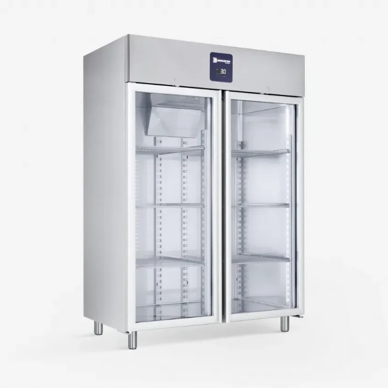 Offre Exclusive Armoire réfrigérée positif 2 portes vitrées -2/+8°c gamme premium - 1380 l