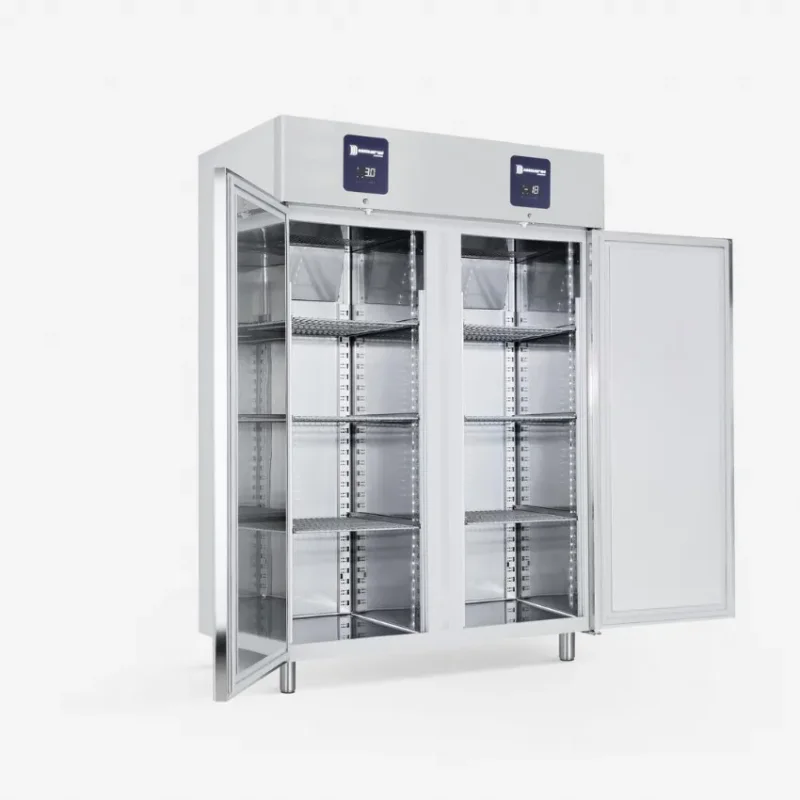 Meilleur Prix Armoire réfrigérée bi températures 2 portes pleines -2+8/-15-22°c gamme premium - 630/630 l