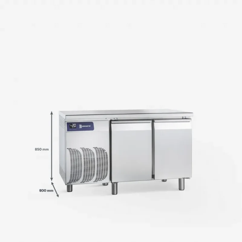 Acheter En Ligne Table réfrigérée négative 2 portes avec plan de travail gamme exclusive -15/-22°c - 281 l