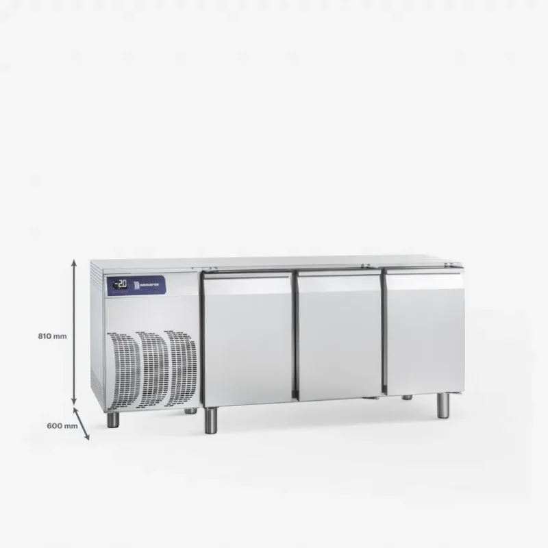 Table réfrigérée positive 3 portes gamme exclusive -2/+8°c - 424 l Expédition Rapide