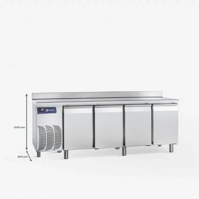 Prix Bas Table réfrigérée négative 4 portes sans plan de travail -15/-22°c - 818 l - 600x400