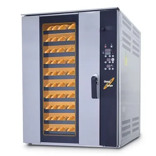Dernière Chance Four ventilé 10 niveaux boulangerie en inox avec commande digitale - 18 kw