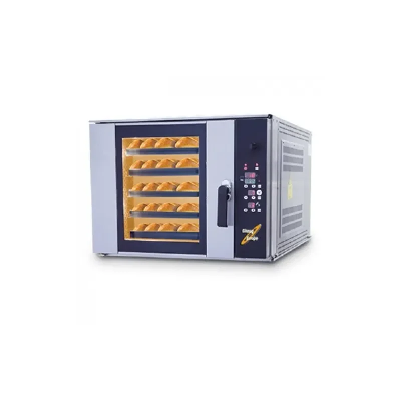Livraison Gratuite Four ventilé 5 niveaux boulangerie en inox avec commande digitale - 10 kw