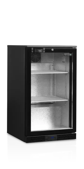 Arrière de bar 105 l noir 1 porte vitrée - 500x520x870 mm Vente Directe