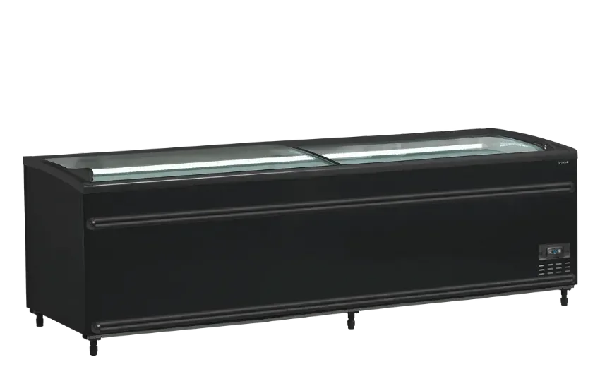 Réfrigérateur convertible en congélateur de supermarché noir 1100 l noir - 2506x858x890 mm Vente Flash