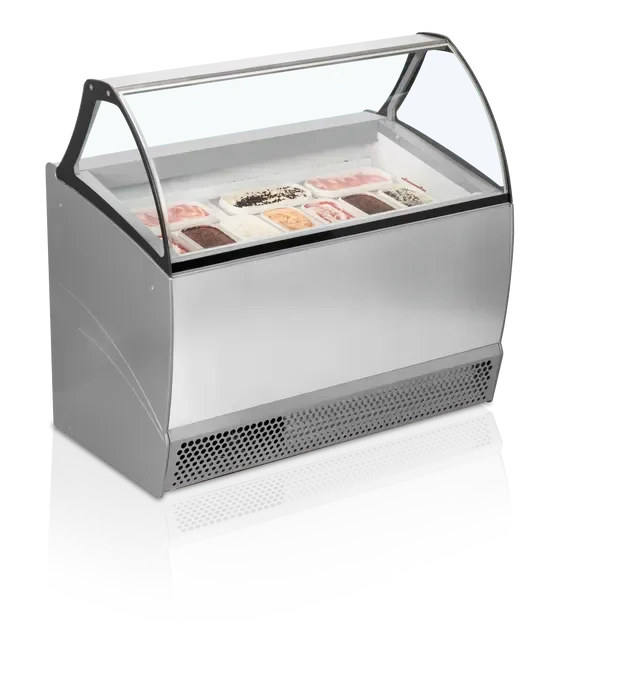 Vitrine congélateur de crème glacée 300 l gris - 1340x800x1343 mm Produit De Marque