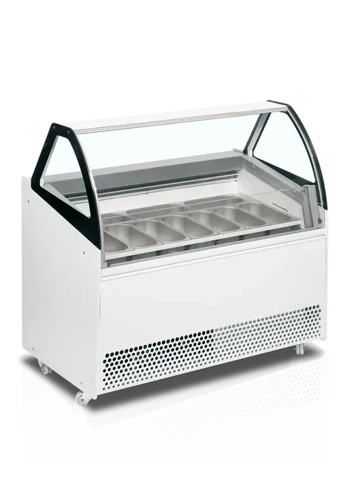 Nouvel Arrivage Vitrine congélateur de crème glacée blanc - 1340x814x1354 mm