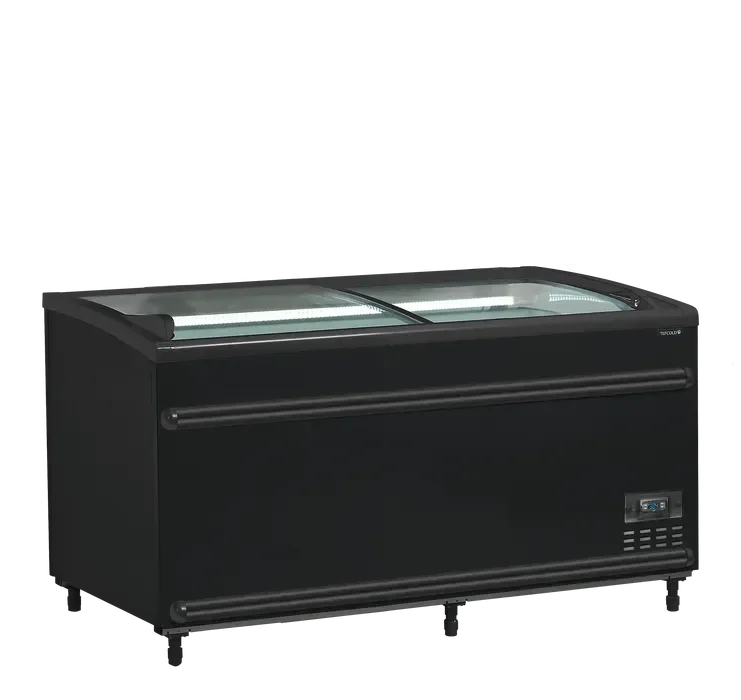 Offre Du Jour Réfrigérateur convertible en congélateur de supermarché 715 l noir - 1456x858x890 mm