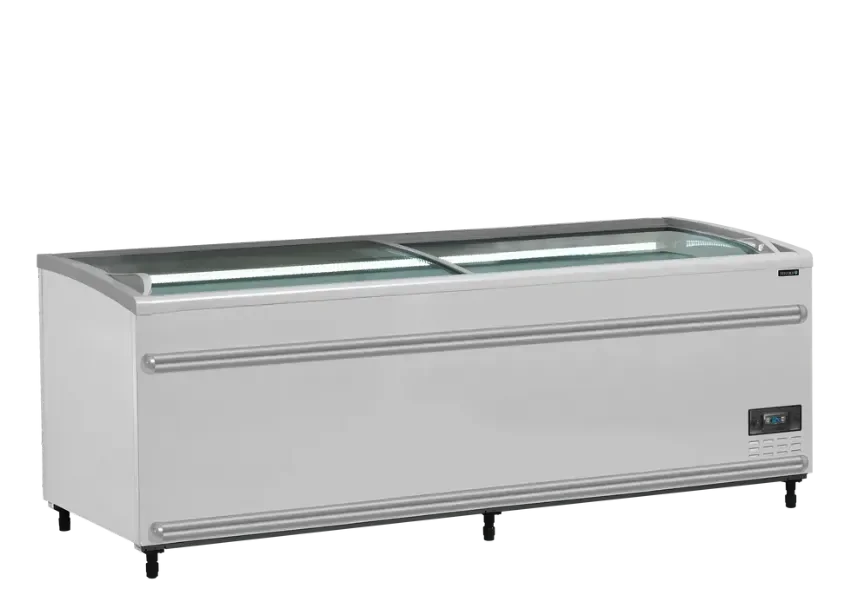 Dernière Chance Réfrigérateur convertible en congélateur de supermarché 908 l blanc - 2106x858x890 mm