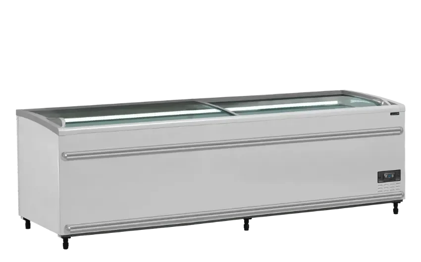 Dernière Chance Réfrigérateur convertible en congélateur de supermarché 1104 l blanc - 2506x858x890 mm