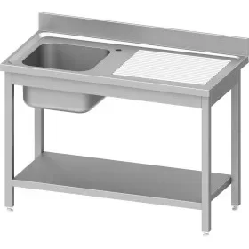 Plonge 1-bac (g) avec étagère basse 1000x700x850 mm à monter Petit Prix