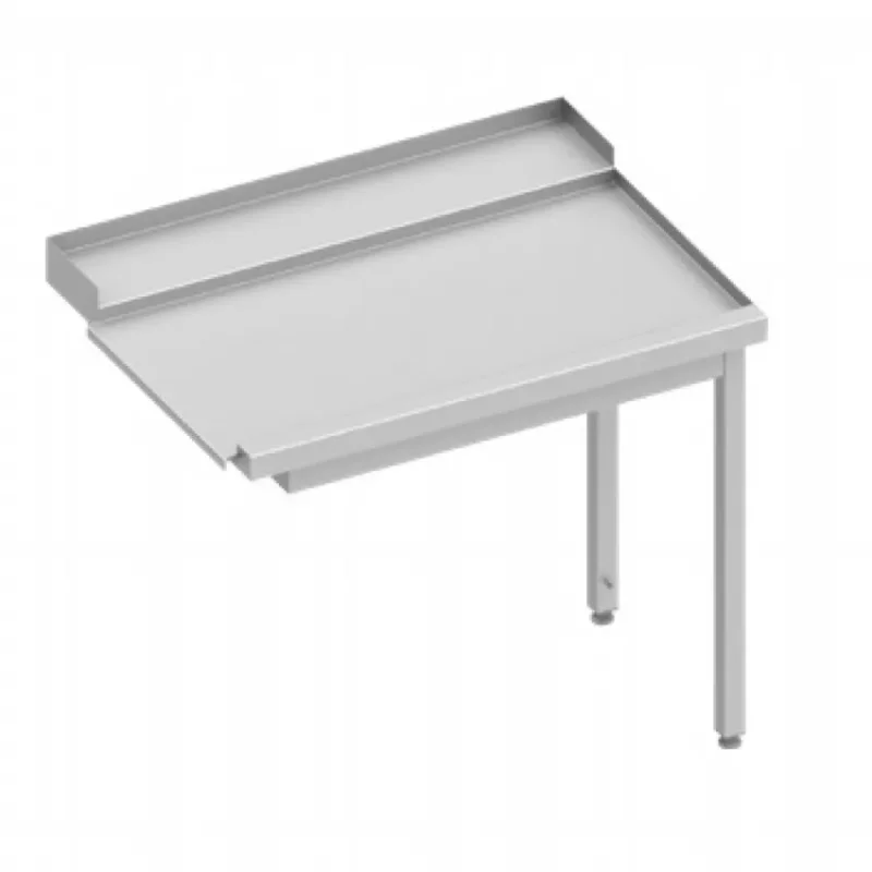 Jusqu’à Épuisement Des Stocks Table de déchargement (d) 1-bac sans étagère basse pour lave-vaisselle stalgast sur 2 pieds 800x670x870à monter