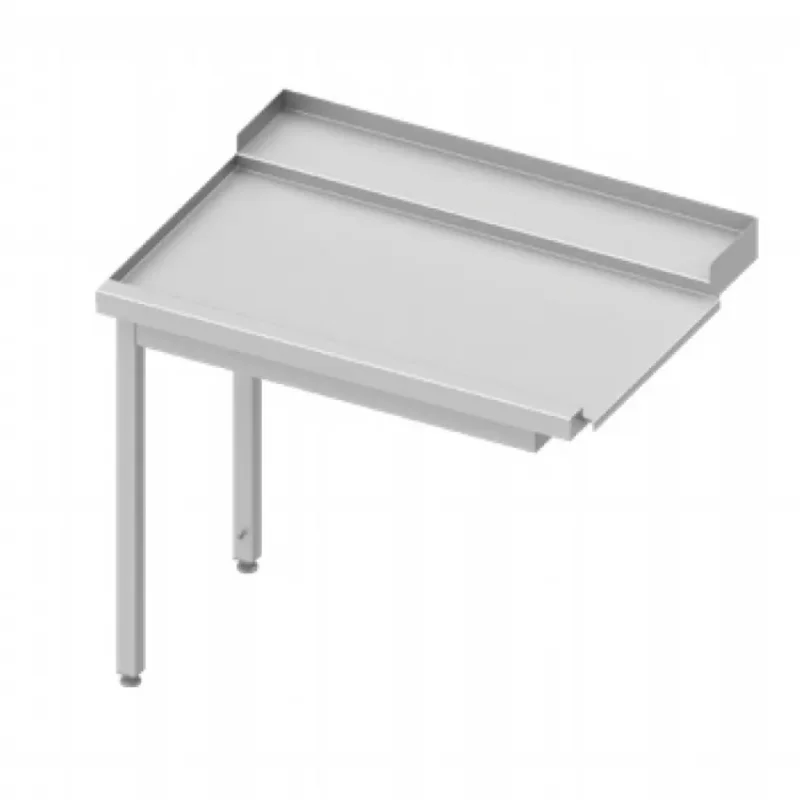 Table de déchargement (g) 1-bac sans étagère basse pour lave-vaisselle stalgast sur 2 pieds 800x670x870à monter Offre Spéciale
