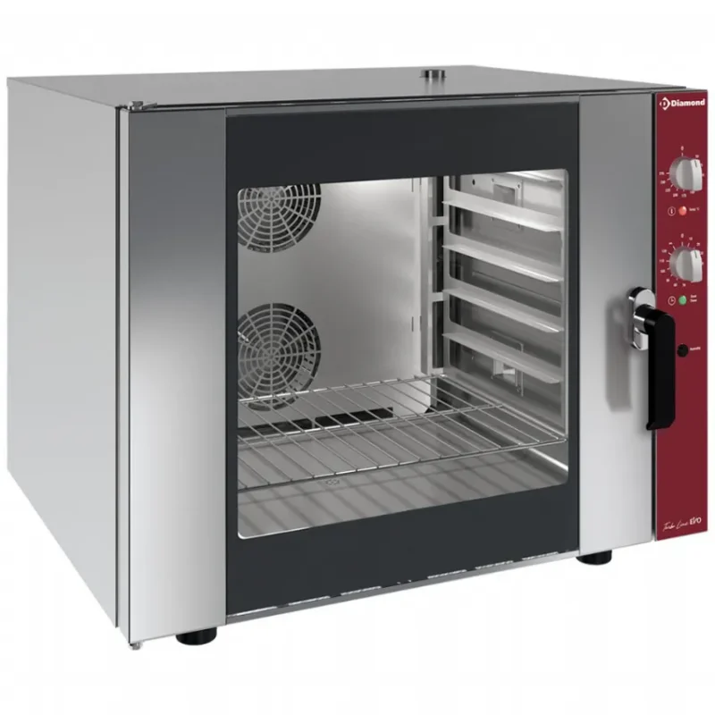 Four électrique à convection professionnel à 6 niveaux gn 1/1 avec humidificateur- 885x815x720 mm Prix Promo