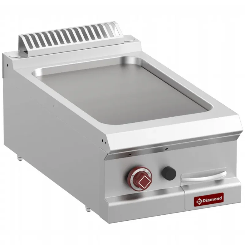 Expédition Rapide Plaque de cuisson de table à gaz snacking avec plaque lisse - 330x540 mm