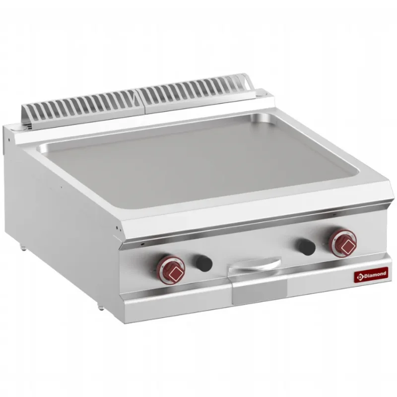 Haute Qualité Plaque de cuisson de table à gaz snacking avec plaque lisse - 630x540 mm
