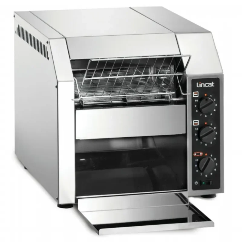 Nouveauté Toaster à convoyeur en inox compact et performant 340 tranches/heure - 398x410x668 mm