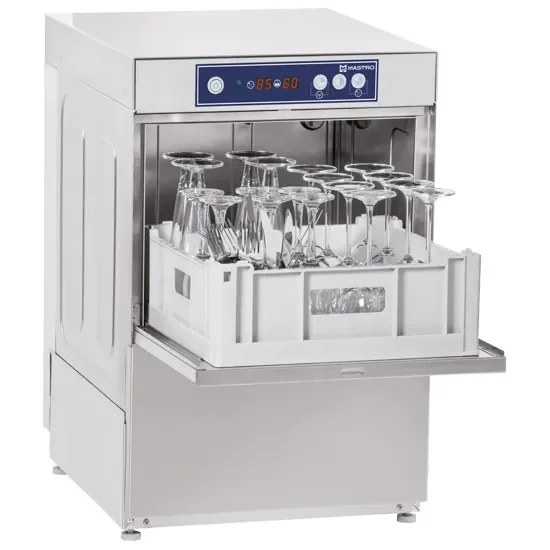 Lave-verres digital avec doseur détergent panier 400x400 mm monophasé Produit De Marque