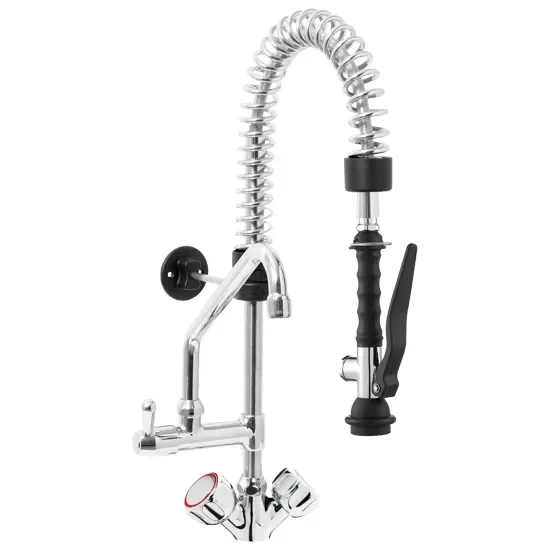 Douche vaisselle sur mélangeur monotrou avec bec pivotant raccord 3/8 Solde