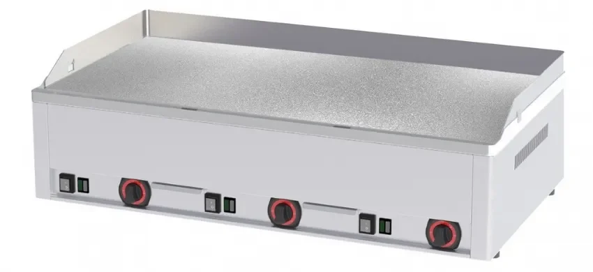 Bon Plan Plaque à snacker triphasée chrome texturé inox aisi 304 - avec surface 970x480 mm puissance 9 kw