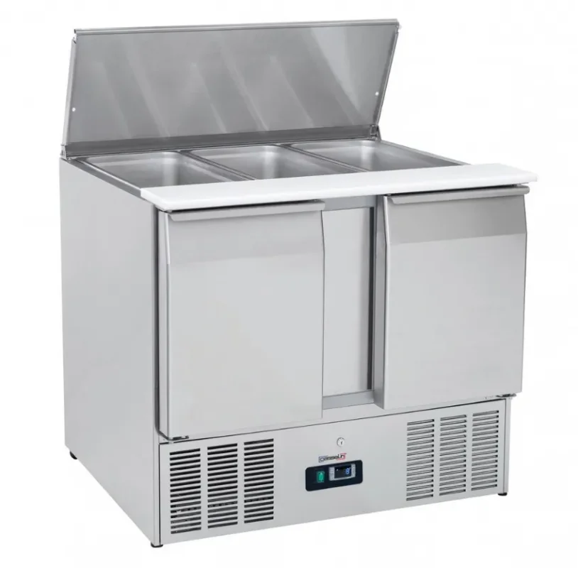 Offre Spéciale Saladette réfrigérée 2 portes gn 1/1 température +0/+8°c