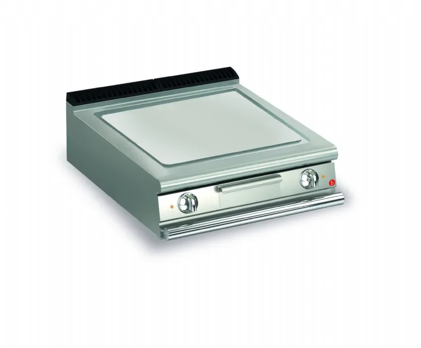 Grillade électrique plaque lisse chrome dur- 800x900x250mm Nouveauté