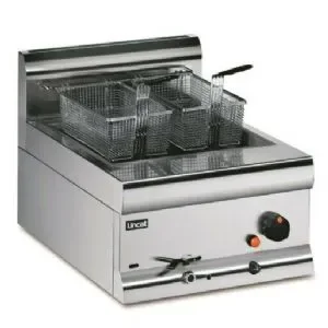 Satisfait Ou Remboursé Friteuse professionnelle de comptoir 2 paniers électrique 15l avec vidange - 450x632x330 mm