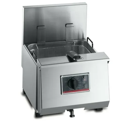 Meilleure Vente Friteuse électrique pour comptoir 1 panier électrique 9,5l avec vidange - 360x475x455mm