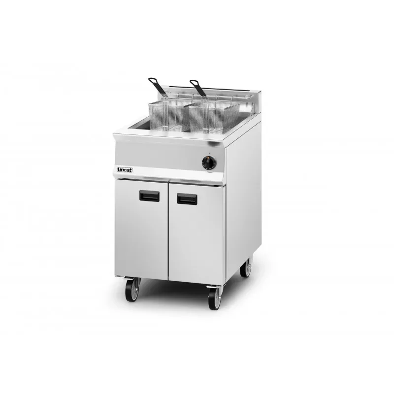 Friteuse gaz haut rendement sur coffre 2 paniers 35 l - 630 x 800 x 900 mm Top Vente