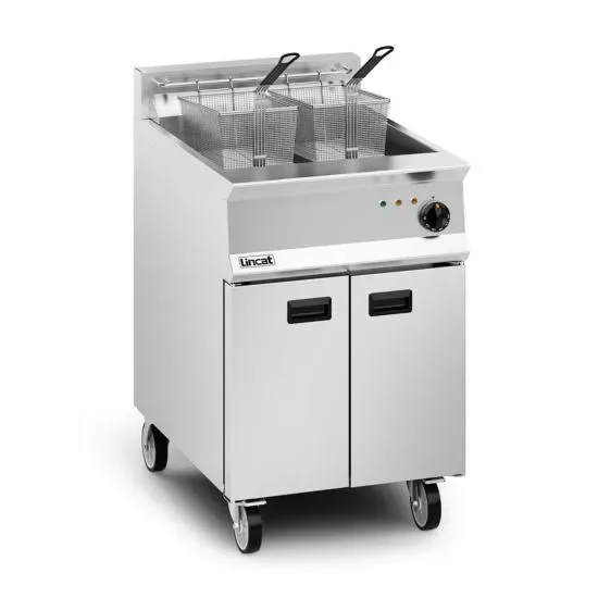 Expédié Aujourd’hui Friteuse électrique sur coffre - 2 paniers - 36,5l - 600x800x1020 mm
