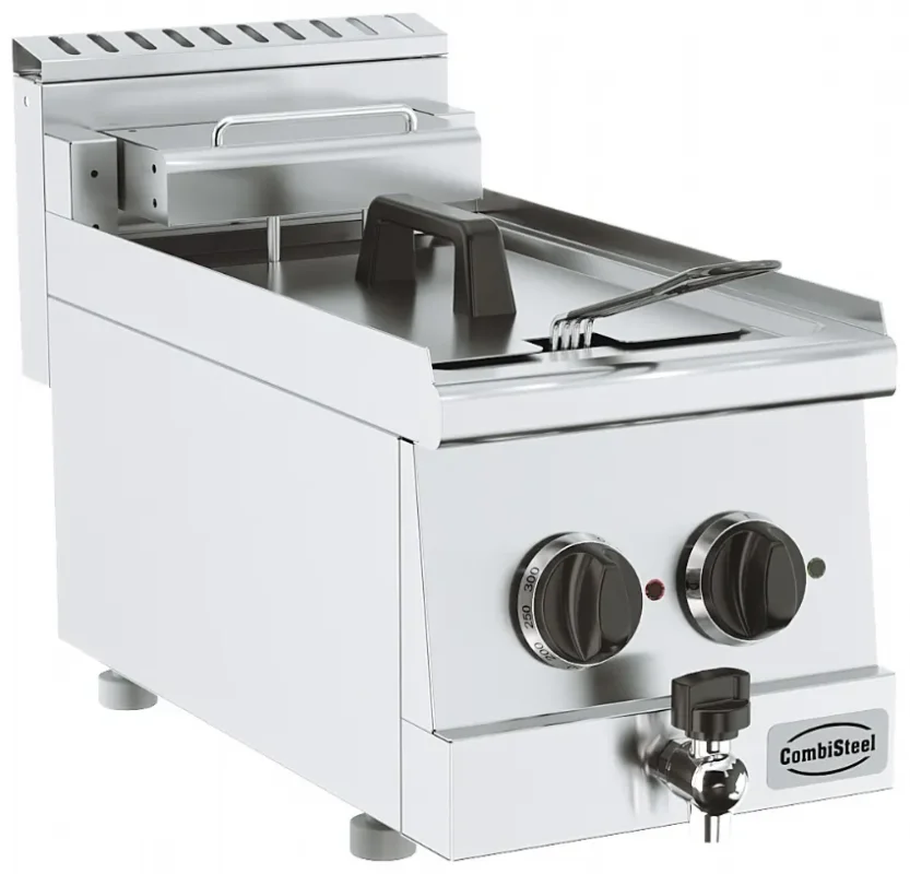 Friteuse professionnelle à poser électrique 1 cuve de 10 litres - 300x600x600 mm Satisfait Ou Remboursé