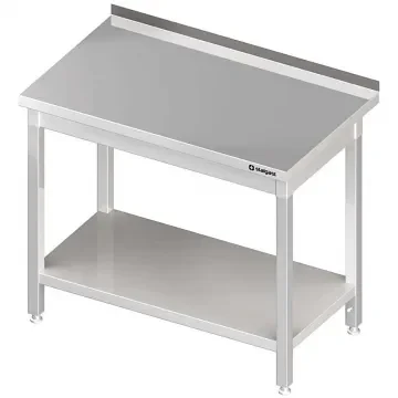 Réduction Table de travail adossée avec étagère 400x800x900 mm soudée