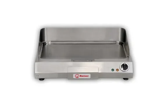 Plancha professionnelle triphasée lisse 1 zone avec vidange - 600x455 mm Livraison Gratuite