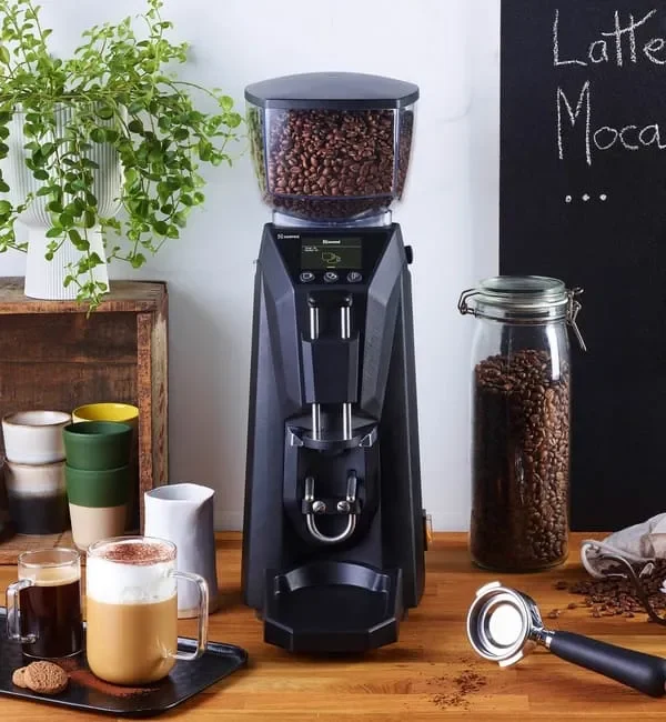 Paiement Sécurisé Moulin à café santos professionnel avec tasseur - débit 25 kg/h couleur noire