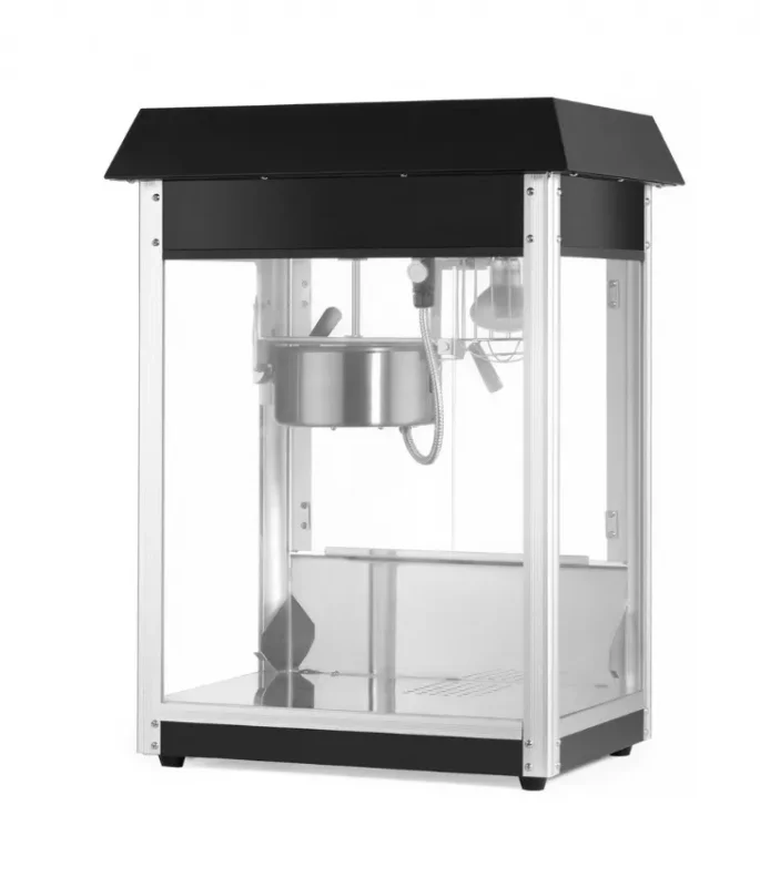 Machine à popcorn noire - 560x420x770 mm Top Vente