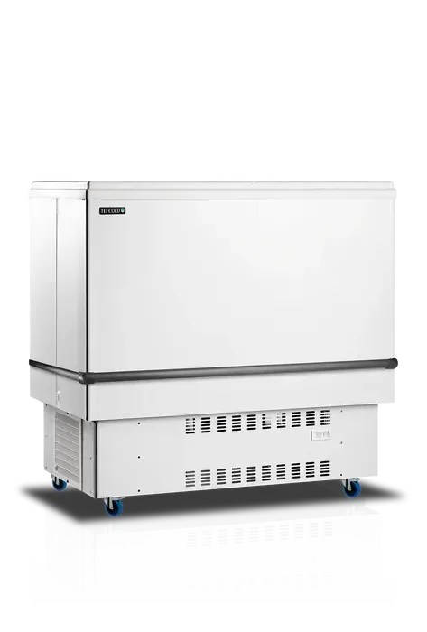 Refroidisseur de bouteilles blanc avec couvercle coulissant +1/+8 - 250l Expédition Rapide