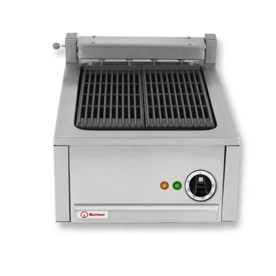 Dernier Modèle Grill à viande avec pierres de lave électrique avec une zone - 300x450 mm