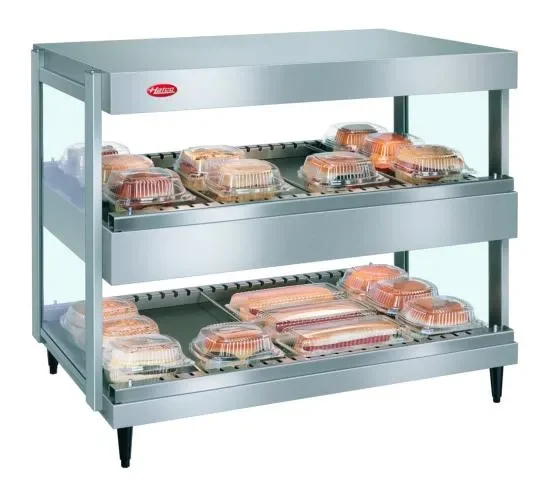 Populaire Présentoir chauffant horizontal double - 610x495x303 mm