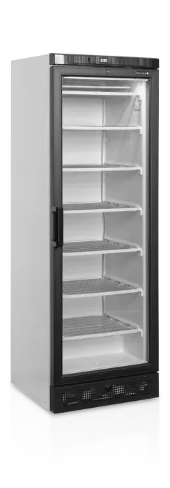 Congélateur vertical pour supermarché 300 l blanc 1 porte vitrée - 595x640x1840 mm Offre Spéciale