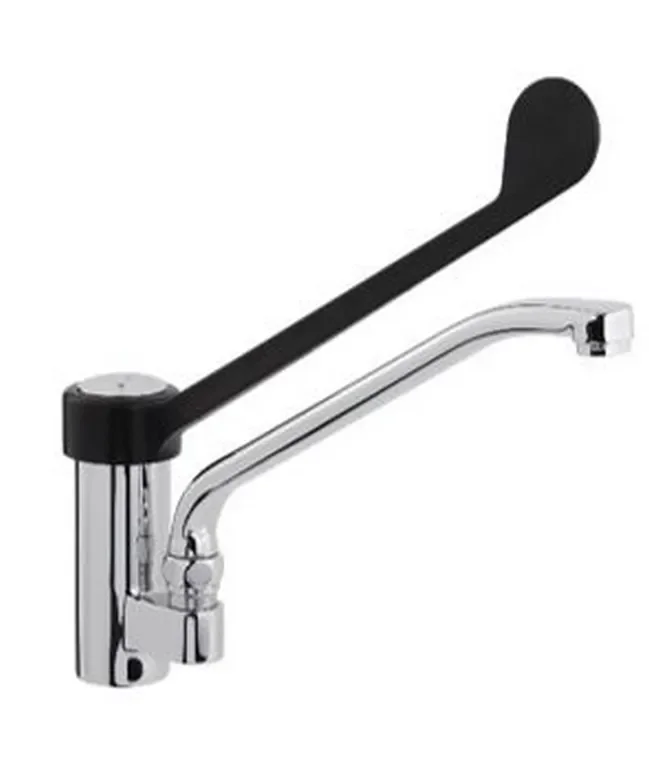 Offre Exclusive Robinet mitigeur monotrou longueur de col de cygne 20 mm commande au coude