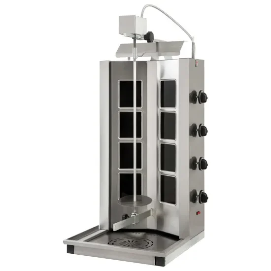Top Vente Grill à kebab vitrocéramique moteur en haut triphasé avec 40-55 kg max