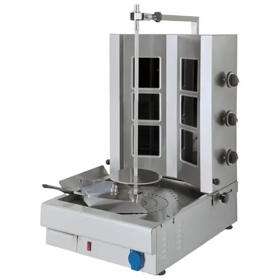Achat Immédiat Grill à kebab vitrocéramique moteur en bas triphasé puissance 4,2 kw avec 20-35 kg max