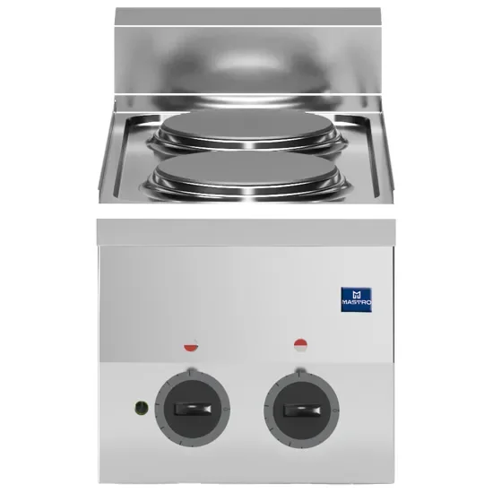 Promotion Plaque de cuisson électrique triphasée à poser avec 2 plaques puissance 4 kw