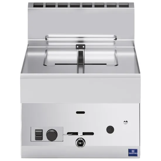 Friteuse gaz de table inox avec cuve 8 l puissance 6,8 kw - 400 x 650 x 300 mm Bon Plan
