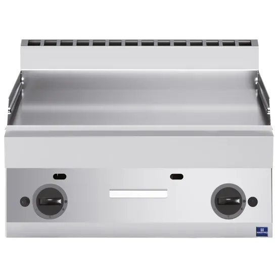 Offre Limitée Plaque à snacker gaz à poser plaque chromée lisse puissance 11,4 kw