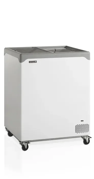 Dernier Modèle Congélateur bahus blanc vitré plats coulissante 138 l -14/-24 °c - 740x650x885 mm