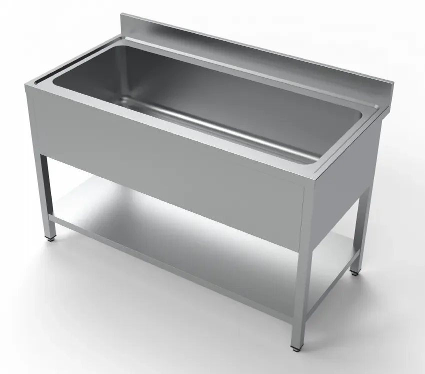 Plonge inox professionnelle avec 1 bac - 1400x700x850 mm Acheter En Ligne