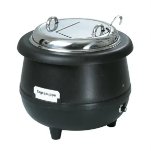 Achat Immédiat Soupière gourmet noire 10 litres - 390x390x380 mm